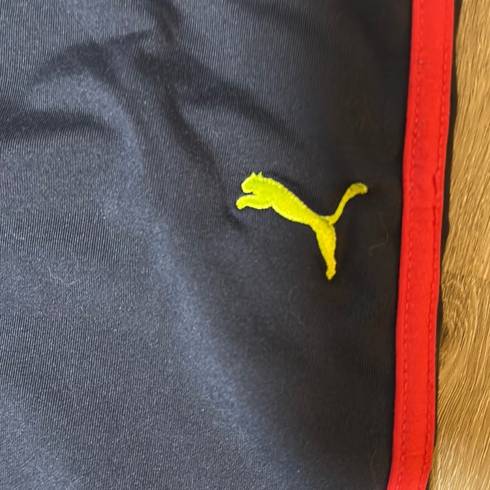 Puma Girl’s XL Blue Striped Side Track Sweatpants Active - Picture 3 of 5